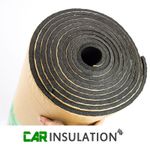 Camper Van Insulation Self Adhesive Waterproof Roll, 6mm Black Closed Cell Foam