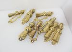 Victorian Brass Keyhole Cover Escutcheon Plate Old Antique Vintage - £9each
