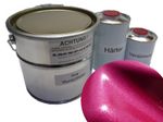 1 Liter Set 2K Paint Brilliant Pink Metallic No Clear Varnish Tuning Lackpoint
