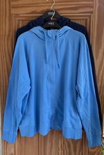 Ex M&S Brand New Ladies GoodMove Zip Up Hoody Light Blue Plus Size 22 - 24