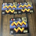 3 Pack AXIA MD J'z 74 Black Blank MiniDisc New Sealed Made in Japan Vintage