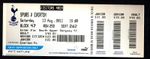 Tottenham Hotspur v Everton 2011-2012 Premier League Ticket 13/08/2011