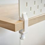 Ikea Skadis Pegboard Desk Clamps - 2x Adjustable Clamps - No Drilling Required