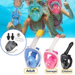 Adults Kids Professional Anti-Fog Mask Full Face Snorkel Underwater Scuba Diving