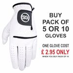 SG Men All Weather Golf Gloves Cabretta Leather palm patch & thumb Super Deal