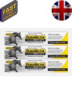 3 PACKS Durvet Duramectins Equine Wormer Paste