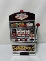 Las Vegas Jackpot Mini Slot Machine Game Coin Bank Casino Novelty Toy