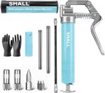 SHALL Mini Grease Gun, Small Grease Gun Kit ,3.52OZ Capacity, 3000PSI