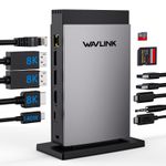Triple Display USB C Docking Station 125W PD3.1 2x DisplayPort HDMI RJ45 11-in-1