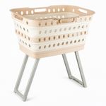 Large Capacity Foldable Laundry Basket with Standing Legs  Collapsible Hamper
