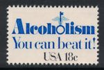 Scott 1927- Alcoholism, You Can Beat It MNH 18c 1981- unused mint stamp