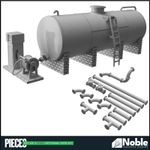 Fuel Diesel Oil Storage Tank - OO Gauge 1:76 (Pack of 1) | Model Railway Scenery