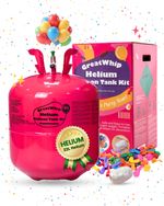 Balloons Helium Gas Disposable Canister Cylinder Fills Up To 100 x 9" Balloons