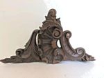 Old French Carved Wood Rococo Crest / Architectural Displays