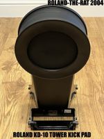 🐀🥁ROLAND KD10 TOWER KICK PAD 🥁WITH SPIKES🥁CLOTH HEAD SIZE 5 INCH🐀🥁RTR*