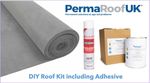 DIY Rubber Roofing Kit For Flat Roofs 1.14mm EPDM membrane & Adhesives Only
