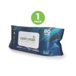 80 x Wet Wipes for Adults - Large Hygienic Cleansing Body Wet Wipes - Unscented