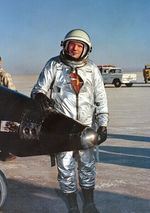 Neil Armstrong Unsigned 10" x 8" Photo - Standing next to X-15 Aircraft 8 *3343