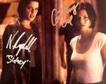 SCREAM: Signed 8x10" (Neve Campbell,  Courtney Cox) Authentic Autograph w/COA