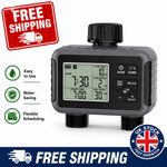 Garden Water Tap Hose Automatic Timer Sprinkler Irrigation Control 2 Outlet