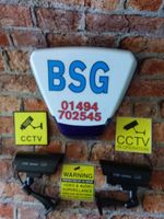 DECOY BELLBOX With 4 FlashingLights + 2 DECOY Cameras + 3 Warning Signs 