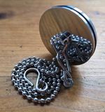 Chrome Bath Plug + Chain 45mm (1 3/4") with 450mm (18") Chain Mirror Finish