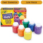 Washable Paint for Kids Toddler Baby Finger Craft Non Toxic,Pack of 6 Paints Set