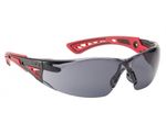 Bolle Smoked Lens Safety Glasses RUSHPPSF RUSH+ With Platinum Coating