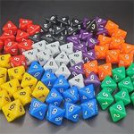 Poly Dice D10's. Various Single Colours And Packs of 20mm TEN sided Dice