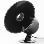 Black ABS 20w 8 ohm Round Horn Speaker Indoor and Outdoor IP44 Adjustable
