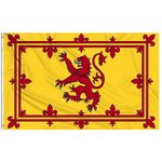 Rampant Lion Scottish Royal Banner of Scotland Rugby Football Flag Large 5x3ft