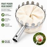 Fruit Picker Head Basket Metal Fruit Picker Head Catcher Harvest Tool No Pole UK