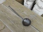 ANTIQUE WROUGHT IRON LEAD LADLE
