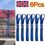 6pcs 2.5*30cm Motorcycle Transport Tie Down Straps Motorbike Soft Loop 