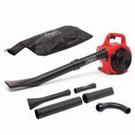 Scheppach LBH2600P Petrol Leaf Blower Vacuum Shredder 1hp 166mph 50L Collector