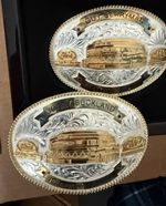 JONNY BUCKLAND/GUY BERRYMAN 2006 Coldplay Belt Buckles CONCERT Gifts Ford Center