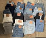 15 X LEVI’S JEANS DENIM MIXED WHOLESALE JOB LOT BUNDLE GRADE B&C