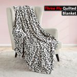 Mink Fleece Blanket Large Warm Fleece Throw Over Bed Travel Bedspread Throwover