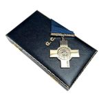 BRITISH GEORGE CROSS G.C. Gallantry award medal with presentation case