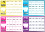 FOOTBALL SCRATCH CARDS 20 30 40 50 and 80 Team Fundraising A5 Card Charity Event