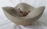 Eileen Lewenstein large organic ceramic sculpture, marine influenced stoneware
