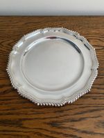 FINE ANTIQUE 19TH C SILVER PLATE CARRINGTON & CO REGENT ST ROPE BOUNDED CHARGER