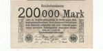 GERMANY BANKNOTE 200000 marks 1923 aUNC P100 without Firmenzeichen - UNIFACE