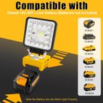 For Dewalt 18V Battery Work Light LED Cordless USB Portable Torch Workshop Camp
