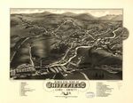 A4 Reprint of American Cities Towns States Map Whitefield Coos Nh