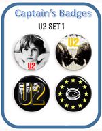 Set of 4 U2 Badges 25mm - Choice of 3 Sets