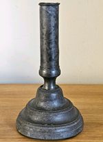 17th Centry Antique Candlestick Antique Pewter Candle Holder #2503