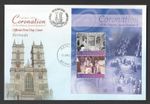 2003 Bermuda Coronation Minisheet Queen Elizabeth FDC. First Day Cover. Stamps