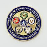 Meijer mVets Military Veteran Challenge Coin Marine Corps Army Patriotic Medal