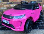 Land Rover Discovery Licensed Ride on Car Range Rover 12v battery Kids Car Pink